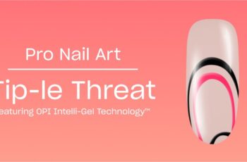 Elevate Your Line Nail Art Style: OPI Tip-le Threat Design